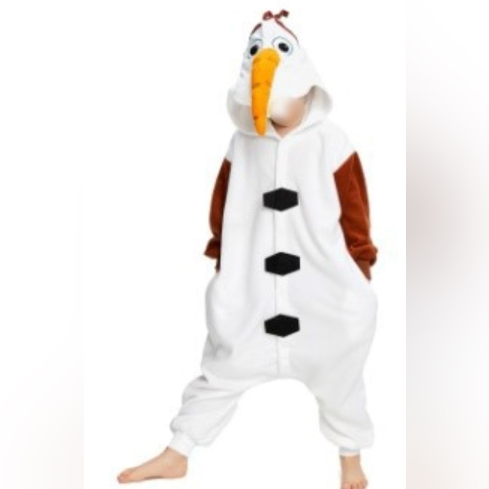 OLAF Medium Cozy White and Brown Character Onesie